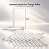 9-Piece Understring Radius Gauge Set for Guitar Setup