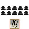 Decorex Hardware Aluminum Screw Down Swivel Shoe - DIY-Friendly Metal