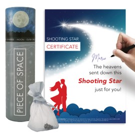 happylandgifts® Romantic Gift for Lovers | Piece of Space | Real Iron Meteorite/Shooting Star for Men & Women | incl. Certificate | Valentines day gifts
