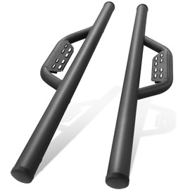 RHOBRA Running Boards Compatible with 2007-2018 Jeep Wrangler JK 2 Door, 4.5 Inches Carbon Steel Drop Down Side Steps, Wrangler Step Bars Nerf Bars.