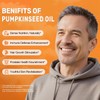 BEWORD Pumpkin Seed Oil with Saw Palmetto, 3000mg Per Serving