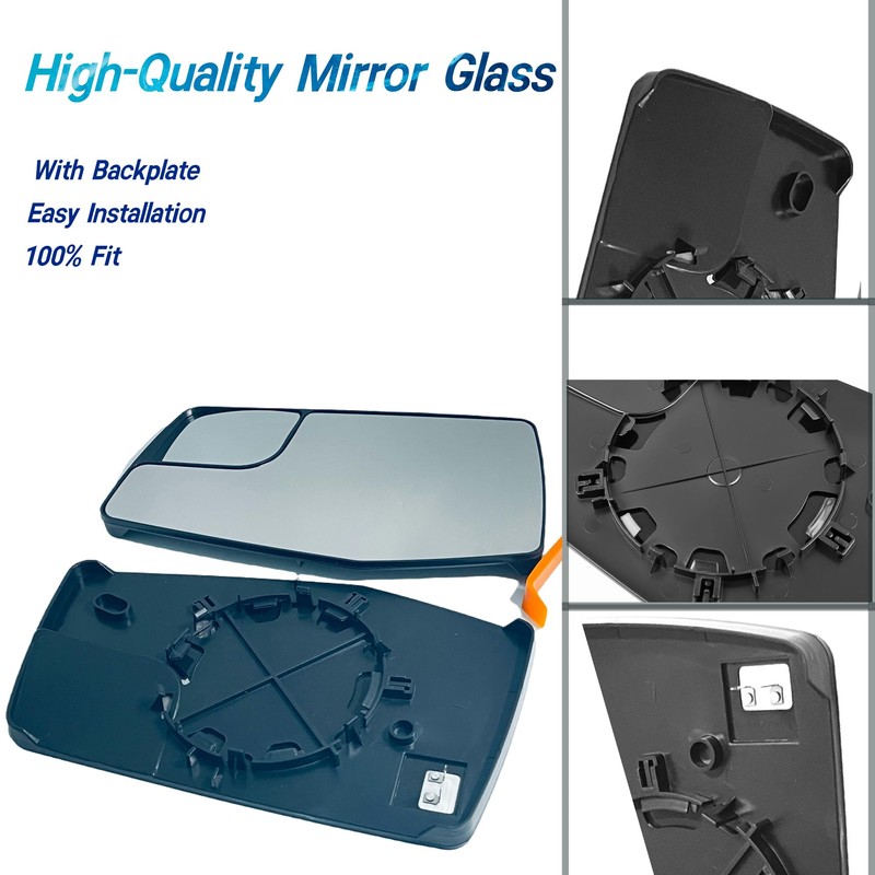 Passenger (Right) Side Heated Mirror Glass Compatible With 2019-2024 Chevy