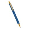 Merangue Sparkly Retractable Ballpoint Pen with Gold Accents, Medium, 1.0mm,
