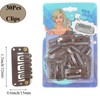 Wig Clips with Soft Rubber Hair Extensions Clips 32mm U-Shape