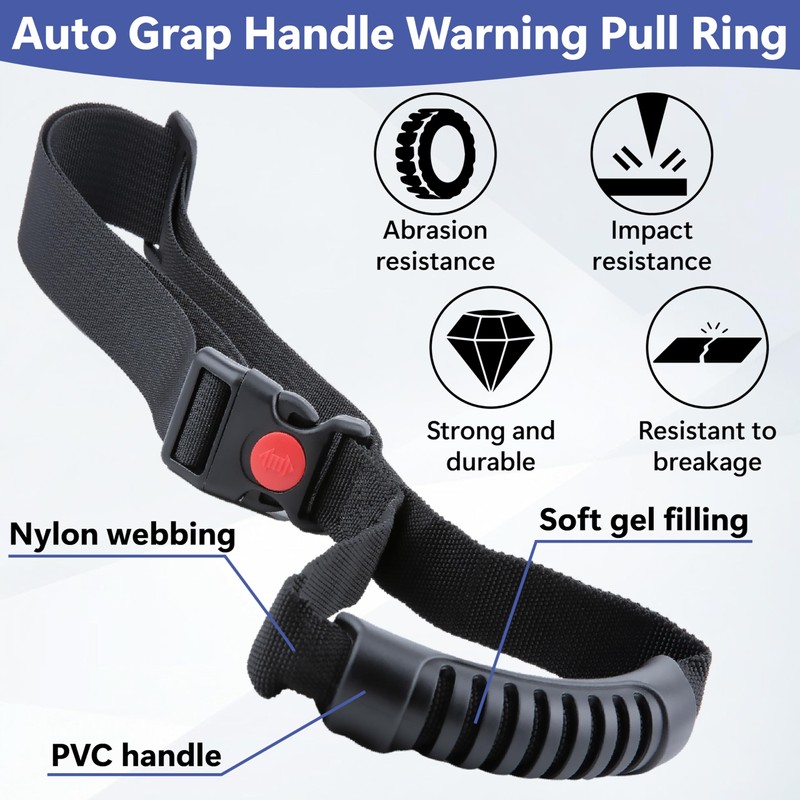 ecocstm 2 PCS Car Adjustable Grab Handles, Car Accessories Handle