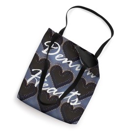 Denim Hearts Tote Bag