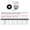 XIZONLIN M5.5 x 16 EPDM Washers - 304 Stainless Steel