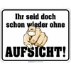 Decorative Tin Sign for the Party: Ihr seid doch schon