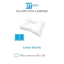 PILLOWS WITH A PURPOSE Linear Gravity Pillow Provides Proper Sleep Posture for Head Support