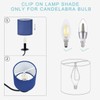 LAMPWELL MEMO Clip-on Chandelier Fabric Lamp Shades,Set of 6,Small Drum,5.2"×5.2"×H5.2",Linen,