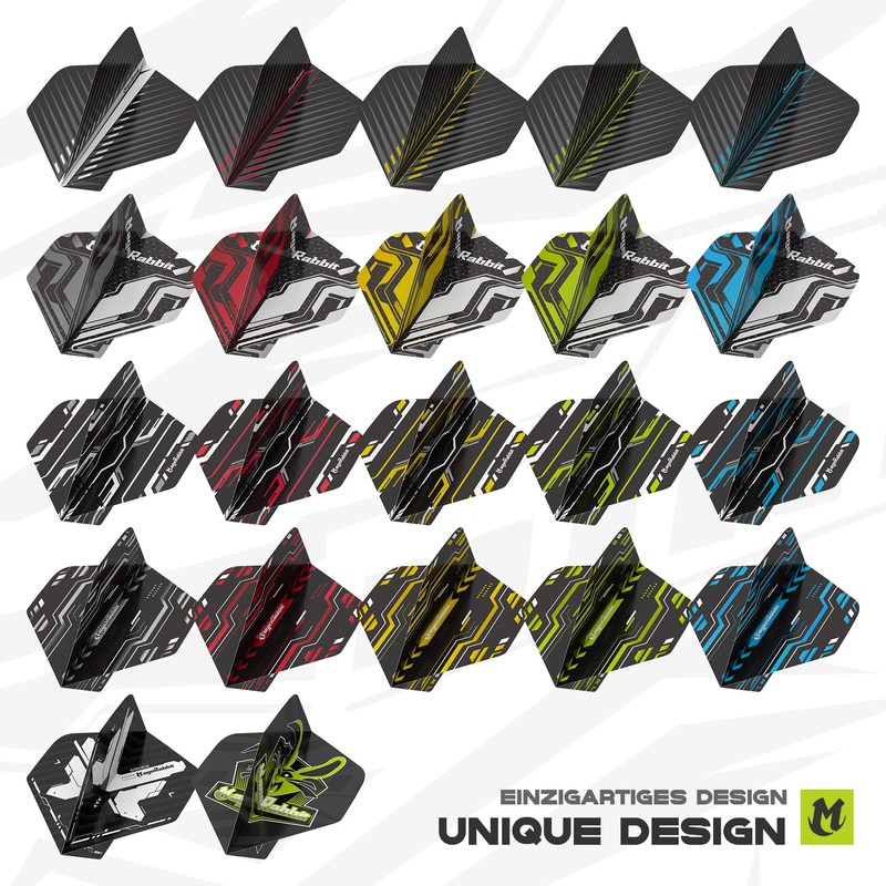 MageRabbit Dart Flights, Total 66Pcs,Standard Shape Dart Flight Set 22