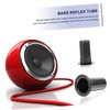 SHOWERORO 8pcs Abs Speaker Port Tube Bass Outlet for Improved