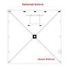 MASTERCANOPY Wind Screen Side Panel with Window for 12x12 Escape