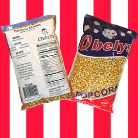 Yellow Popcorn Kernels - 2 lbs | Non-GMO, Gluten-Free, and Perfect for Popping Machines, Stove Tops, or Air Poppers | Ideal for Families and Movie Nights