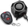 WSDCAM USB Rechargeable Bike Alarm with Remote 110dB Loud Volume