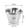 Tescoma GrandCHEF Professional Stainless Steel Panna Cotta Mould Set of