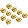 TA-VIGOR 6mm Tube OD Brass Compression Sleeves Ferrules, 25PCS Brass