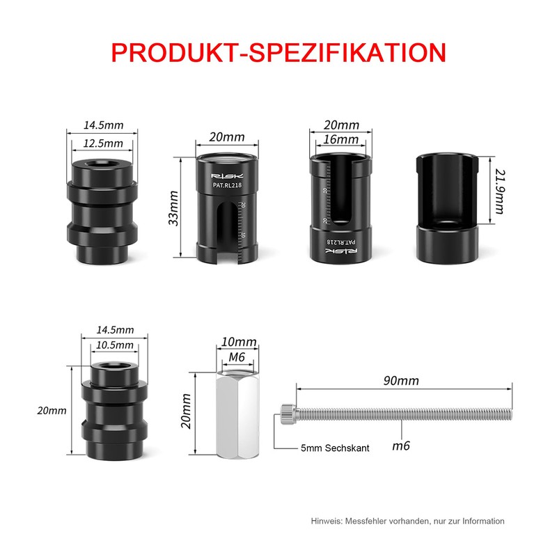 Mimoke Mountain Bike Suspension Bushings Tool for Rockshox Fox Alloy