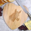 'Donkey ' Wooden Heart Shaped Chopping/Cutting Board (WB00072075)