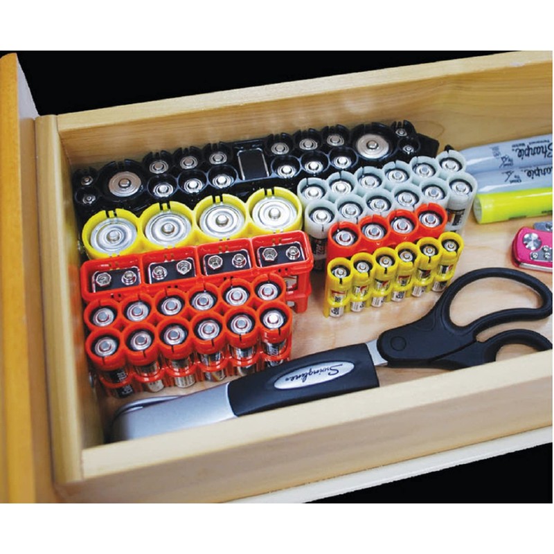 Storacell 12AAMG AA Battery Caddy, Military Green, Holds 12 AA