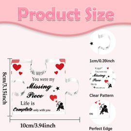 Hellmei Valentines Day Romantic Gifts for Her Him, Birthday Gifts for Best Friend Woman, for Wife Puzzle Gift, Sweet Wedding Gift for Her, Valentines Decor for Couple