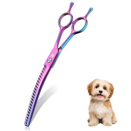 Dream Reach Dog Chunker Scissors - Dog Blending Thinning Cat Grooming Chunkers Shear Rainbow 8"