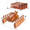 3-in-1 Rib Rack for Smoking & Chicken Leg Rack for