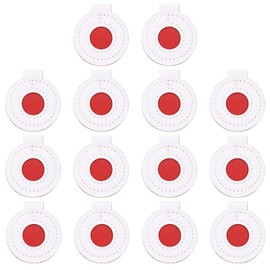 PATIKIL Microfiber Bullseye Targets 5cm, 14Pcs Competition Game Target Shooting Practice Fabric Pad Disc Accuracy Training Tool Outdoor Hunting Accessories