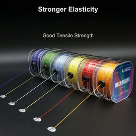 328FT Elastic Band Roll 0.8mm Spandex Material Professional Replacement Cord Flat Rubber Band Slingshot Pouch Red Orange Thread for Tying Jewelry Making Bracelet Strap Stretching String DIY (Orangge)