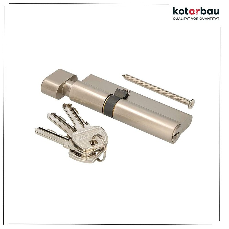 KOTARBAU 5907465919593 Lock Cylinder, Nickel, A 40 / B 40