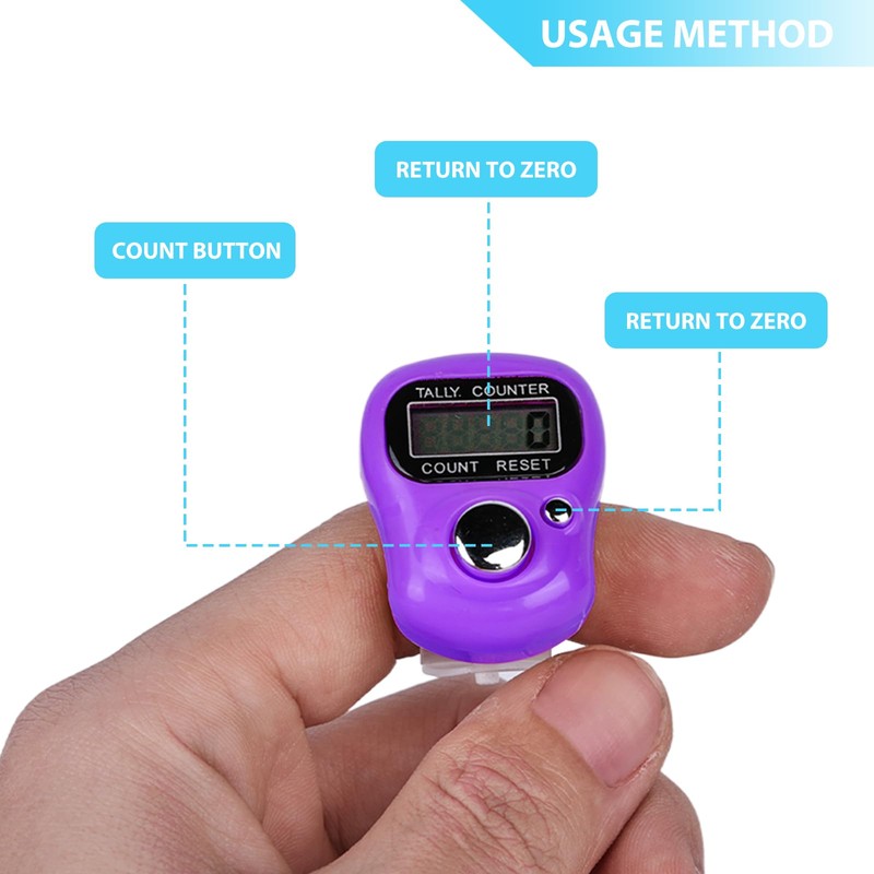 Nizirioo Finger Counter Mini LED Digital Finger Counter Pack of