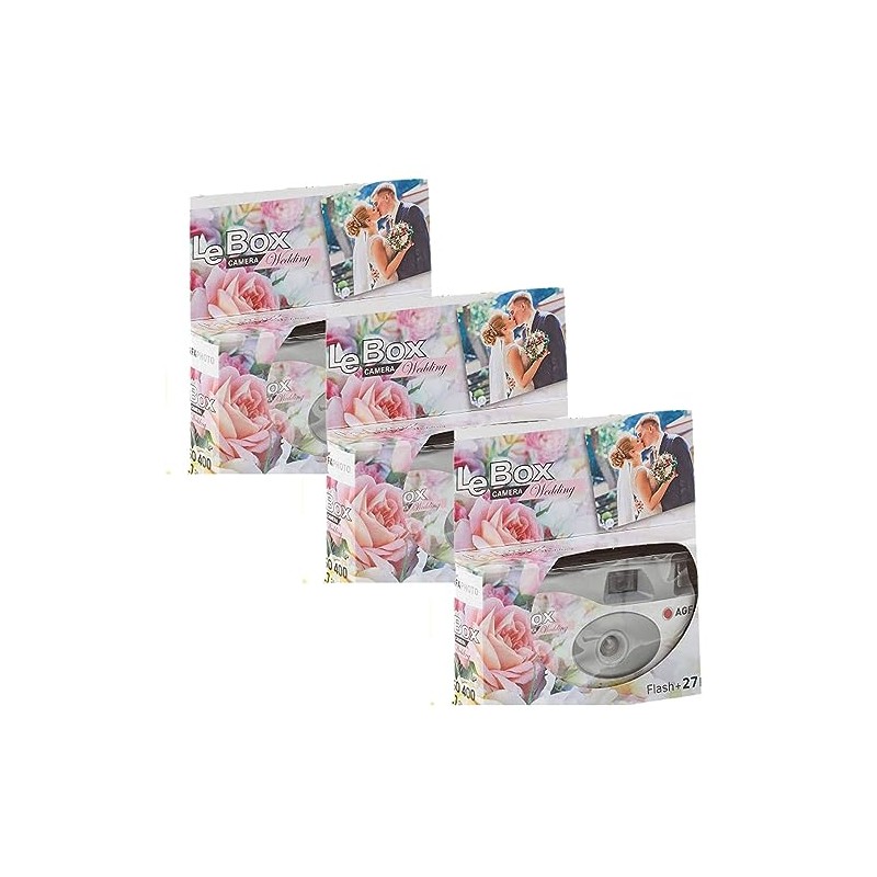 3x 1A Photo Porst Disposable Camera AgfaPhoto LeBox Wedding