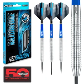 RED DRAGON Razor Edge Original 21 Gram Tungsten Darts Set with Flights and Stems