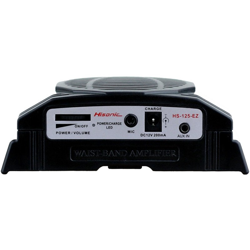 Hisonic HS125-EZ 6 Watts Waistband Amplifier, Black