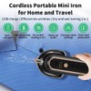 Cordless Mini Iron for Clothes, Portable Travel Electric Iron Support