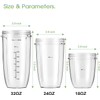 2-Pack Replacement Parts Upgrade 32oz Cups with Flip-Top to-Go-Lid and