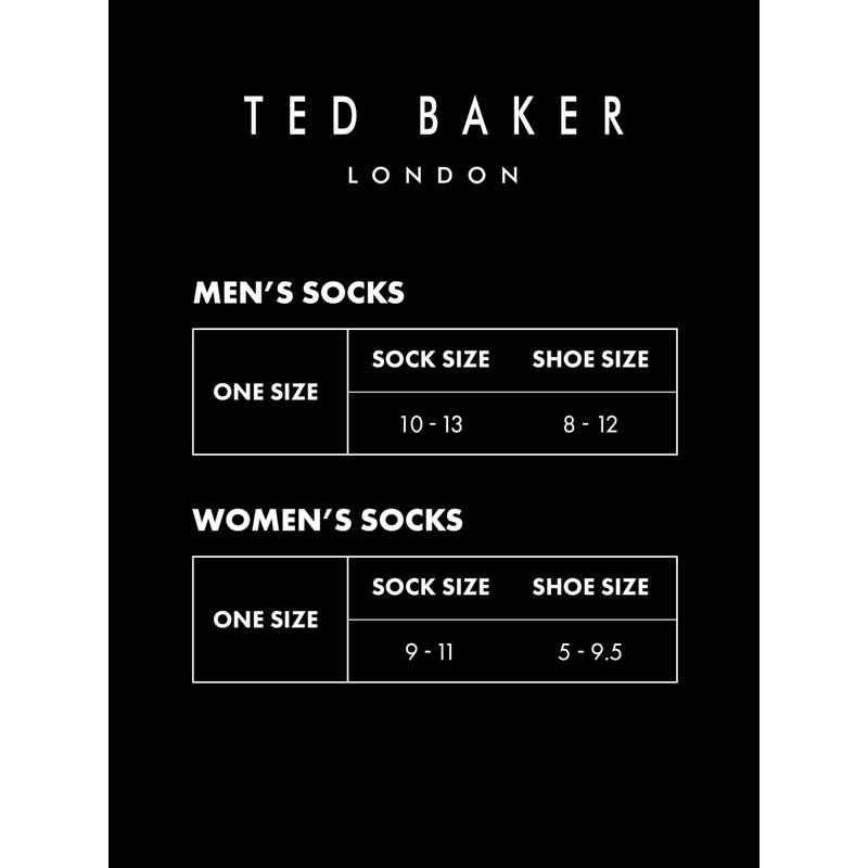 Ted Baker Men's 3 Pack Cushioned Crew Socks, Black, OS