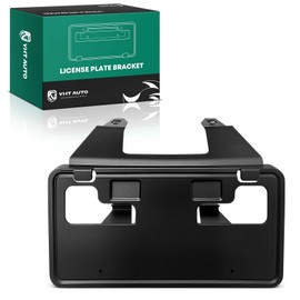 YHTAUTO Front License Plate Frame Compatible with Ford F-250/350 Super Duty 2023-2025, F-450/550/600 Super Duty 2023-2024, RWD, Bumper License Plate Bracket, No Drill Licence Plate Holder w/o Screws
