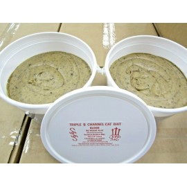 SSS 2 PAILS SONNY'S TRIPLE S CATFISH BLOOD DIP BAIT SUPER STICKY 45OZ PAILS