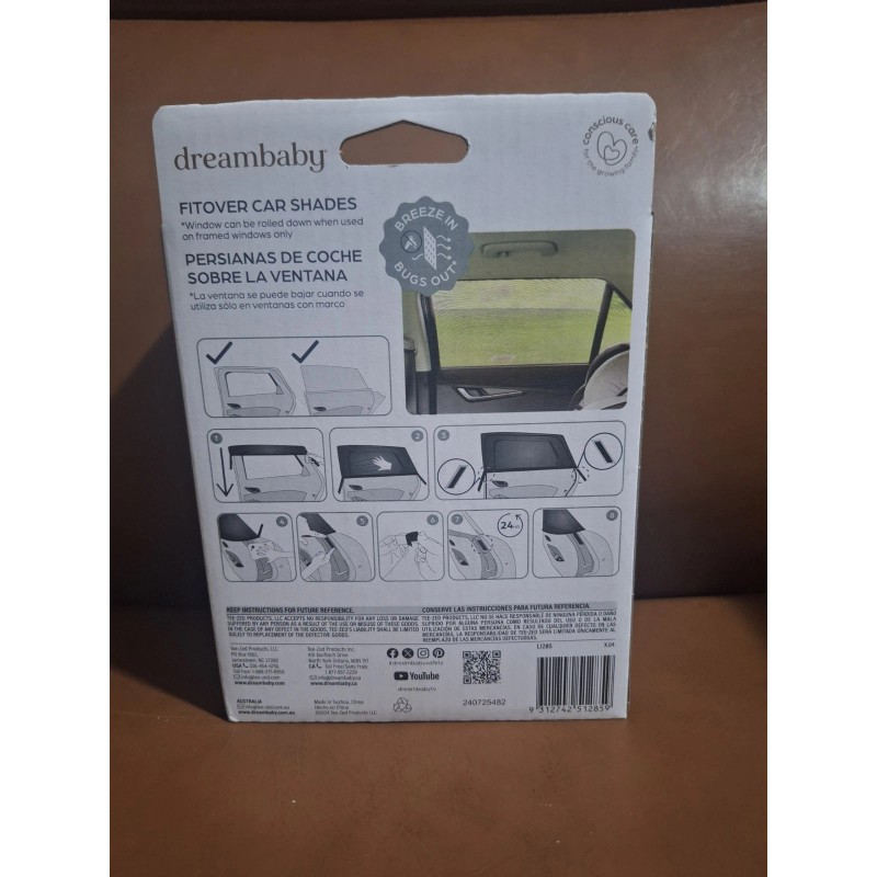 DreamBaby Fitover Car Window Sun Shades for Baby Stretchable Window