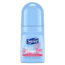 Suave Roll-On Deodorant for Women, Powder Fresh Scent – Antiperspirant Deodorant with 24H Sweat & Odor Protection, 2.7 Oz