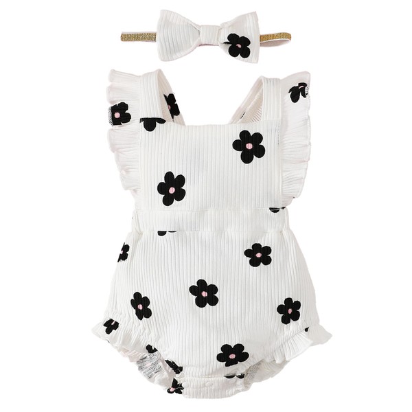 Fullfamous Infant Baby Girl Clothes Outfits Romper Spring Summer Clothing