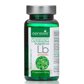 Genesis LB Bacteria Culture Lactobacillus Bulgaricus 90 Capsules 250 mg
