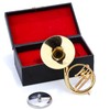 Dselvgvu Miniature Sousaphone with Stand and Case Brass Mini Musical