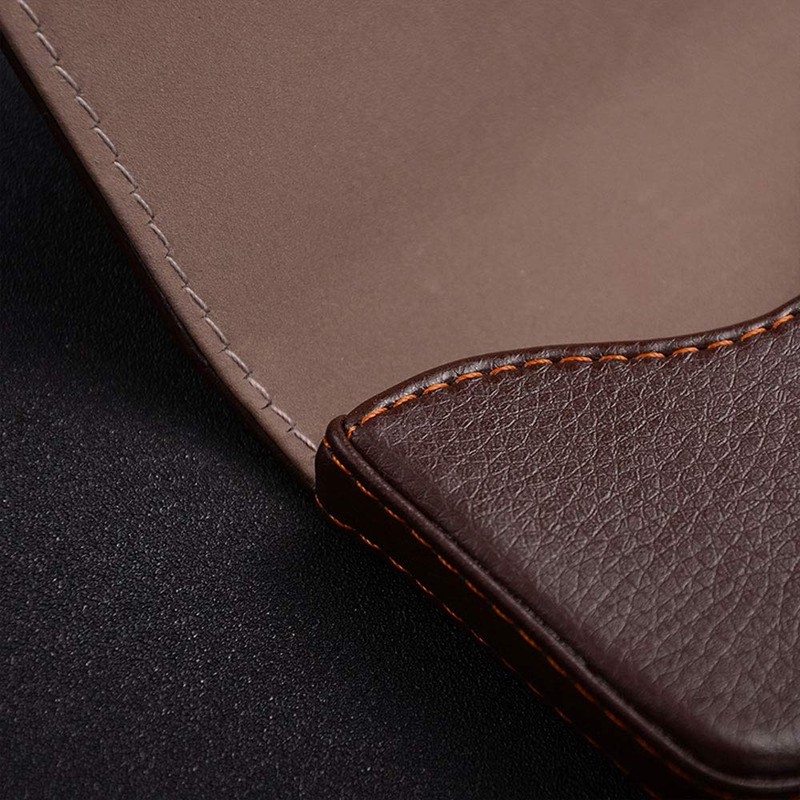 Blue Pu Leather Business Card Case Magnetic Name Card Holder