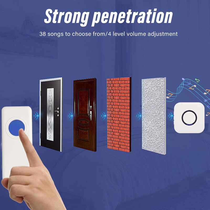 Wireless Caregiver Pager Ultra Long Distance Transmission Strong Penetration Elderly