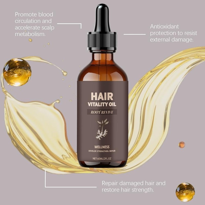 Aceite for el cuidado del cabello con gotero
