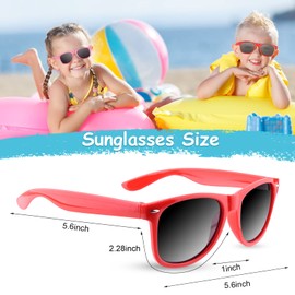 ASTARON Pack of 16 Children's Sunglasses, Bulk Neon Party Favors, Goody Bag Fillers for Beach, Wedding, Party, Pool Party Supplies, 8 Colours