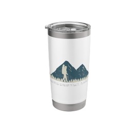 Pacific Crest Trail Thru Hiker Distance White Marker T Shirt Stainless Steel Insulated Tumbler