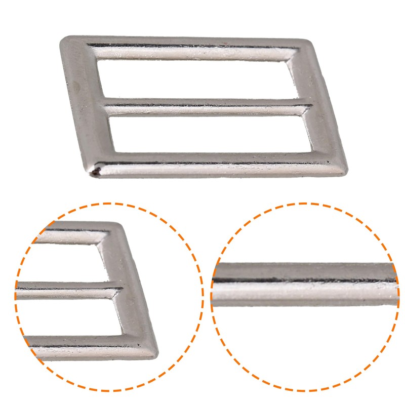 10 Pieces Slide Buckle Metal 1 Inch Slider for Fasteners,